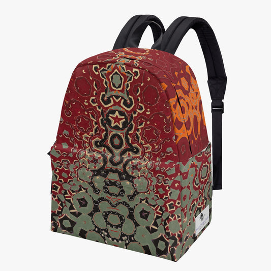 Santa Fe Red Canvas Backpack