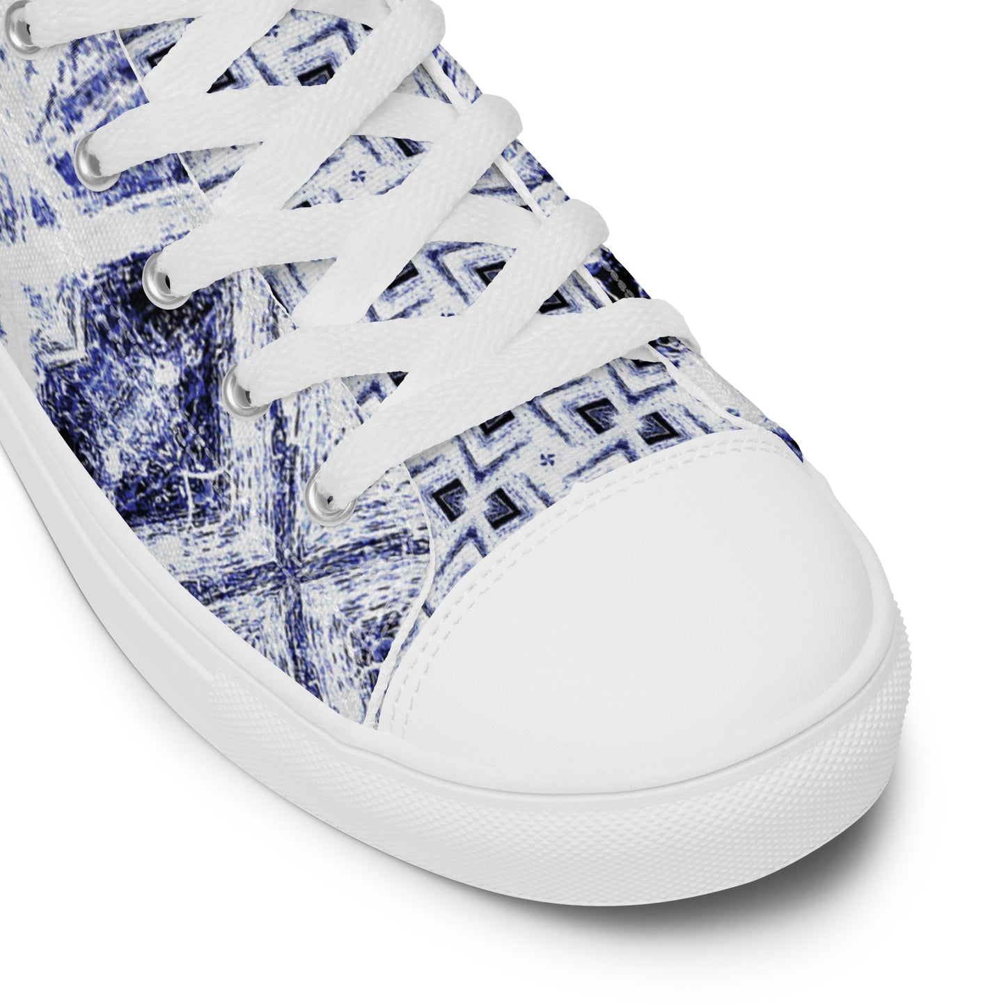 Women’s High Top Canvas Sneakers - Ice Crystals